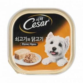 시저 쇠고기와 닭고기 캔 100g X ( 3매입 )