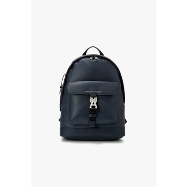 ARMANI EXCHANGE AX 남성 메탈 로고 버클 그레이니 백팩- 블루(A414370001)