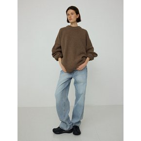 Olsen wool knit pullover_brown