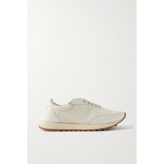 더로우 오웬 러너 가죽 메시 스니커즈 크림 1647597277842305