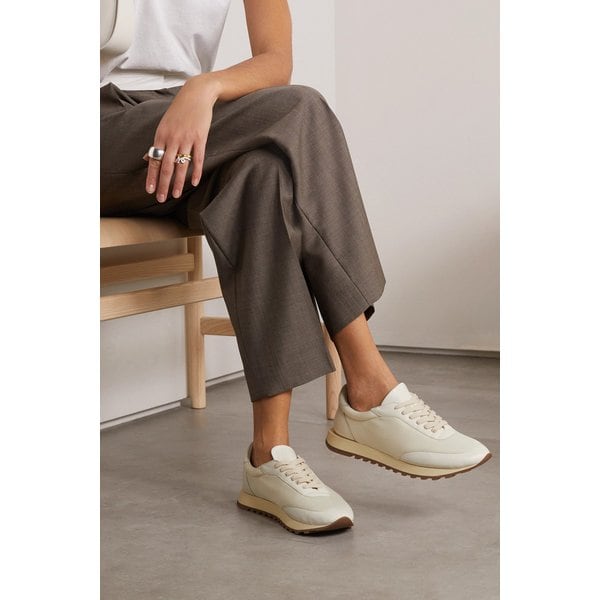 오웬 러너 가죽 메시 스니커즈 크림 1647597277842305