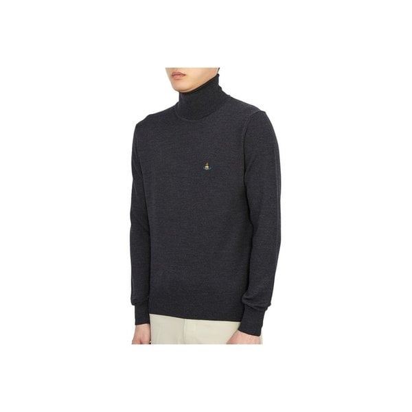 로고 2701000F Y0006 P411 남자 하이넥 울 니트