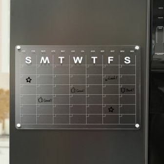 텐바이텐 월간 계획 자석 아크릴 보드 냉장고 메모 아크릴판 아크릴자 석판 보