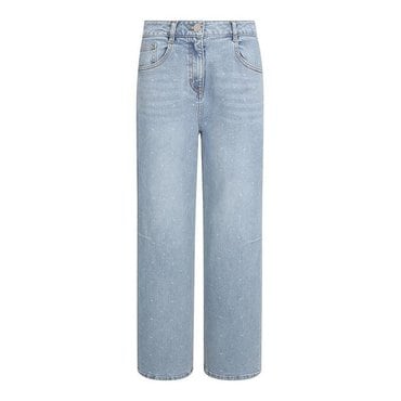 SI 도트 와이드 데님 팬츠 (SSJPPKH22170)(SSJPP22170)