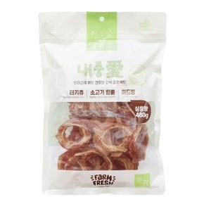 내품애 칠면조소힘줄링 480g x3개세트 /하드링/황태링/더블링