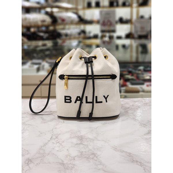 [파주점] 코메타럭스 [BALLY] 발리 로고 지퍼 캔버스 스트랩 파우치백 WLO05O-CV034-I182O