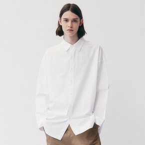 OVERFIT MINIMAL COLOR SHIRT_WHITE