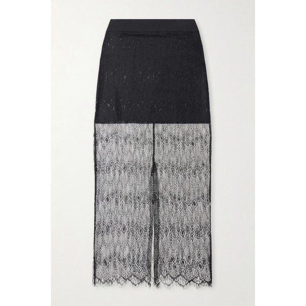 더프랭키샵 알로즈 메탈릭 레이스 미디 스커트 46376663162975635