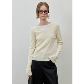 (T-7024)ESSENTIAL CELESE V-NECK KNIT