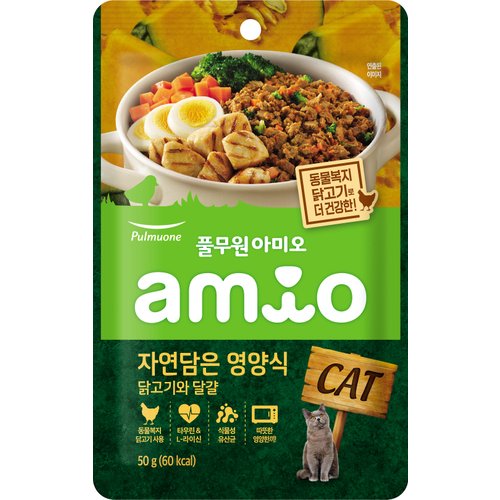 아미오 캣 자연담은영양식 닭고기&달걀 50g