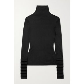 Benas Jersey Turtleneck Top 블랙