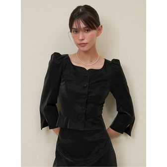 플로움 Glossy Puff Blouse