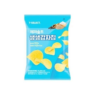  세븐셀렉트 생생감자칩 페퍼솔트 봉지스낵 60g x 12개