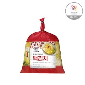 [종가집]아삭한 국내산 백김치3kg(비닐)