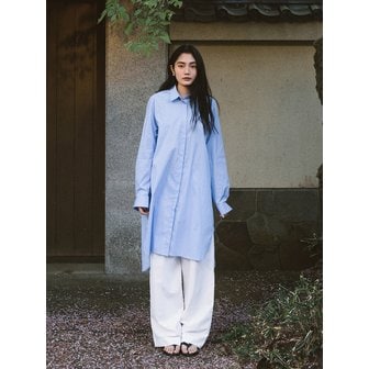 시야쥬 SIA8038 카린 스트라이프 셔츠 원피스_Light blue