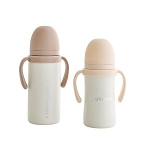 유비맘 아기물컵 시그니처 보온보냉 스테인리스 빨대컵 220ml + 330m