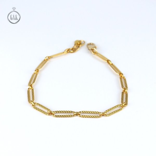 [가앤] 24k순금 클립 팔찌 3.75g