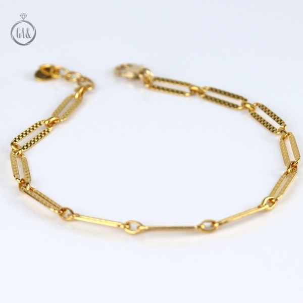 [가앤] 24k순금 클립 팔찌 3.75g