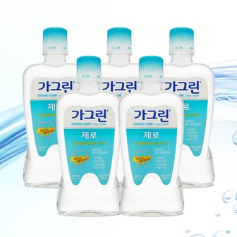  동아제약 가그린 제로 구강청결제 750ml x 5개