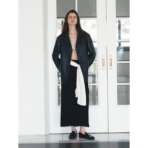 Crinkle Banding Maxi Skirt