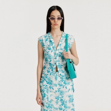 EENK YUNI Floral Vest - Blue