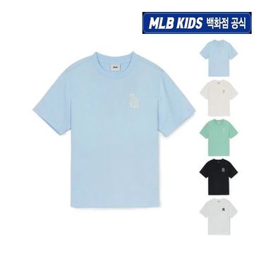 MLB키즈 (백화점공식)25SS 베이직 스몰로고 티셔츠 (5color) 7ATSB0453