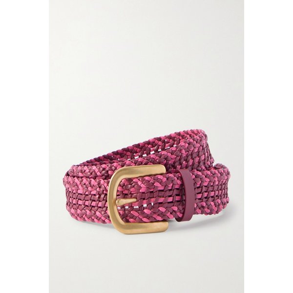 샘 위빙 가죽 벨트 푸시아 46376663162949400