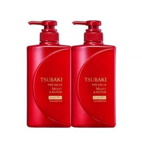 TSUBAKI 프리미엄 모이스트 & 리페어 샴푸 490ml 2개 츠바키 프리미엄 모이스트 & 리페어 샴푸 490ml 2개