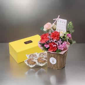 플로리아 카네이션 +우리밀 약과 어버이날,,스승의날,부모님선물,카네이션,카네이션선물,감사선물,꽃선물,,전국배송,익일배송