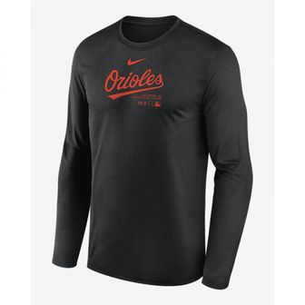 나이키 B알트imore Orioles 어센틱 Collection Pract아이스 남성 드라이핏 MLB 긴팔 반팔 티셔츠