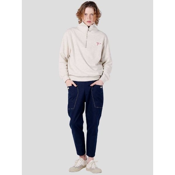 남자 옥스포드 10수 유니크 슬림핏 밴딩 팬츠 CXS25FWPT919 NAV