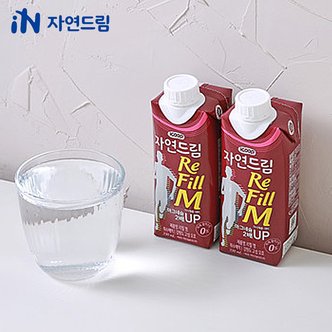 자연드림 리필엠 기픈물 330ml x (18개입) (멸균종이팩생수)