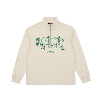 MARTINE GOLF [정상가 258000원]남성 하프 집업 맨투맨 아이보리 (Z0C110161)