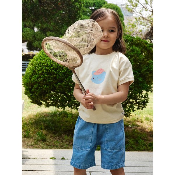베어헤드 반팔 티셔츠(Bear head half sleeve T-shirt)