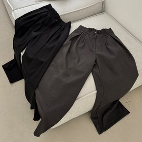빅사이즈슬렉스 T358L412 데이와이드핀턱밴딩팬츠 LT