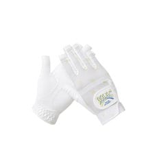 Women Mesh Mixed Golf Gloves (1 Pair)_WGHCX24310YEX