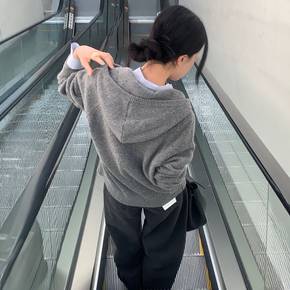 레체 후드 니트