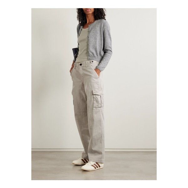 코튼 혼방 트윌 스트레이트 카고 팬츠 에크루 46376663162883606