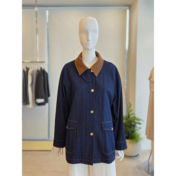 [여주점] [더 아이잗] 여성 루즈핏 코듀로이 칼라 워크 재킷  (IS3M0JK811)