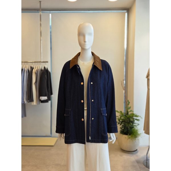 [여주점] [더 아이잗] 여성 루즈핏 코듀로이 칼라 워크 재킷  (IS3M0JK811)