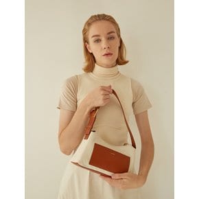 Baguette Canvas Bag (Tan Brown)