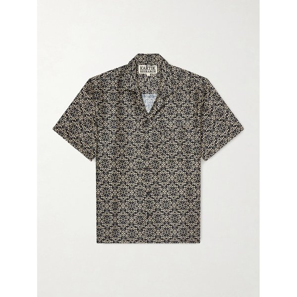 카틱 리서치 캠프칼라 프린트 실크 셔츠 46376663162975406