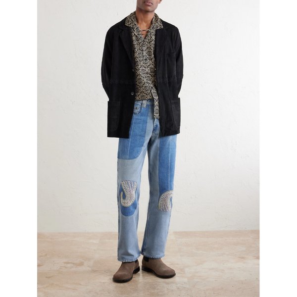 카틱 리서치 캠프칼라 프린트 실크 셔츠 46376663162975406