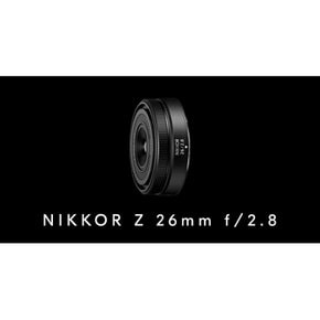 Nikon 단초점 렌즈 NIKKOR Z 26mm f2.8 Z마운트 풀 사이즈 대응 블랙 (일본직구)