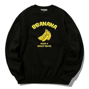 BBANANA  크루넥 맨투맨(블랙)