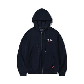 2022 BASIC LOGO HOOD ZIPUP [NAVY]