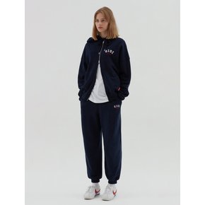 2022 BASIC LOGO HOOD ZIPUP [NAVY]