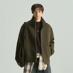 [여주점] 남성 Loft 캐시미어 블랜드 집업 하이넥 숏코트 IQCAW25751BRD