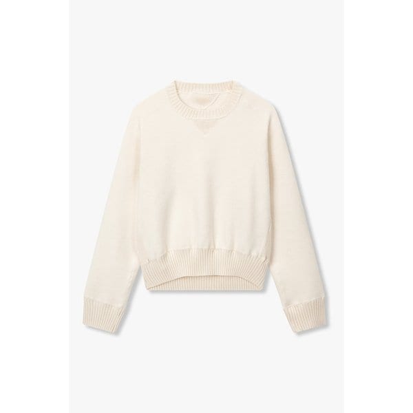 여성 캐시미어 블렌드 니트 풀오버_크림 6416130104000