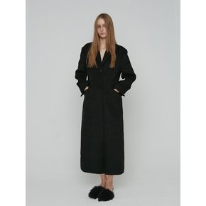 SINGLE MAXI COAT [BLACK]